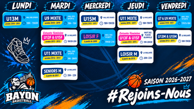 Planning des entraînements-1